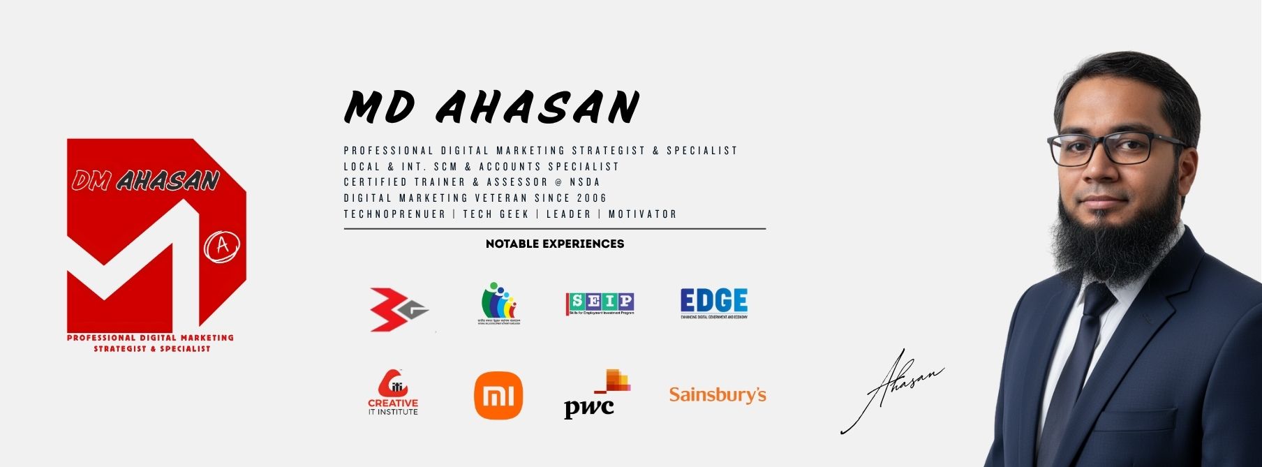 Md Ahasan professional Digital Marketer of Bd